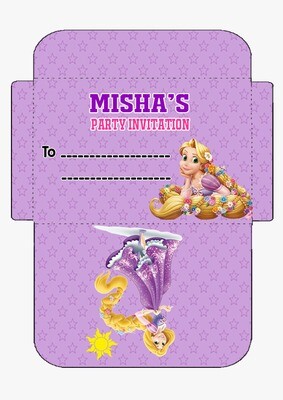 Rapunzel - Invitation Card Envelopes (16 Pcs)
