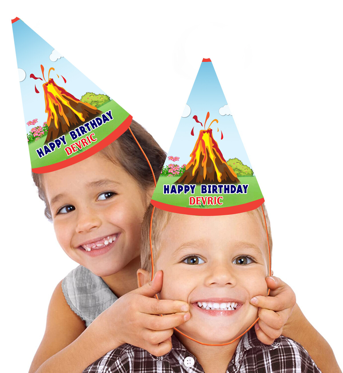 Volcano  Party Caps / Hats (10 Pcs)