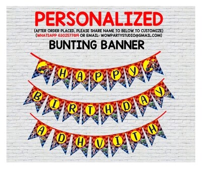 Blaze and the Monster Machine Bunting Banner with Name