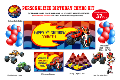 Blaze and the Monster Machine Theme - Combo Kit 37Pcs