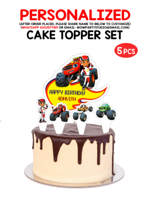 Blaze and the Monster Machine - Cake Topper Set 5Pcs