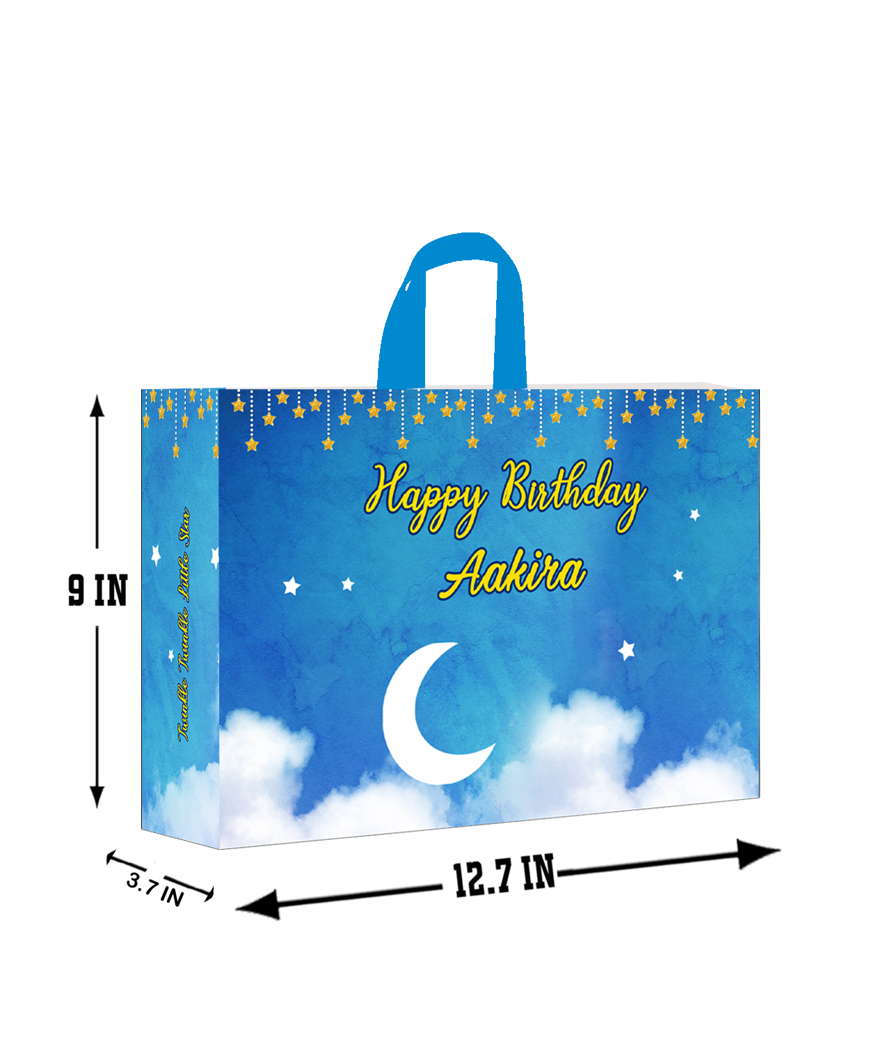 Twinkle Star Blue  Theme Gift Bag - Large (10 Pcs)