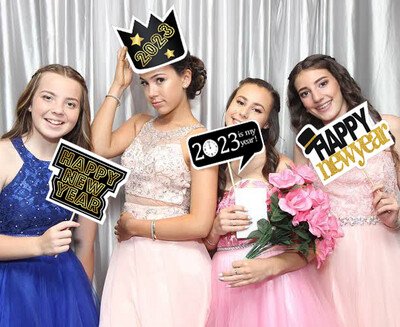 New Year Eve Selfie Photo Booth Props