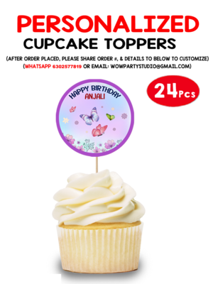 Butterfly - Cupcake Topper (24 Pcs)