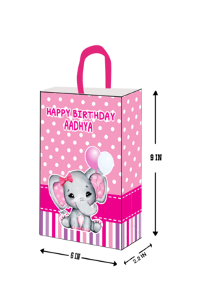 Elephant Pink Gift Bag - Medium (10 Pcs)
