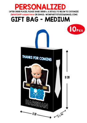 Boss Baby Gift Bag - Medium (10 Pcs)