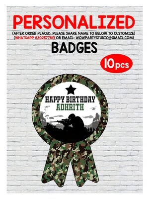 Military Theme - Badges (10 Pcs)