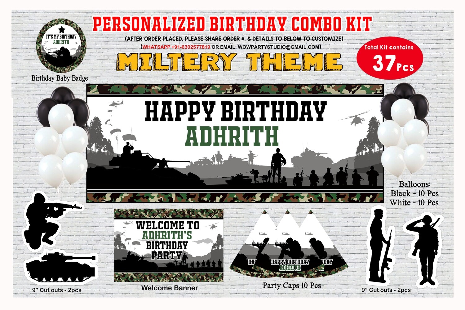Military Theme - Combo Kit 37Pcs