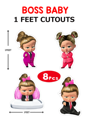 Boss Baby Girl Cutouts (1ft) - 8 Pcs