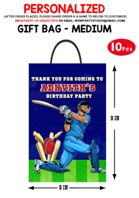 Cricket Gift Bag - Medium (10 Pcs)
