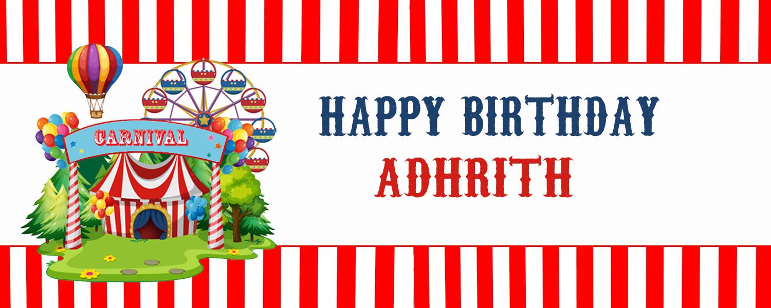 Carnival Backdrop / Background Banner (2ft x 5ft)