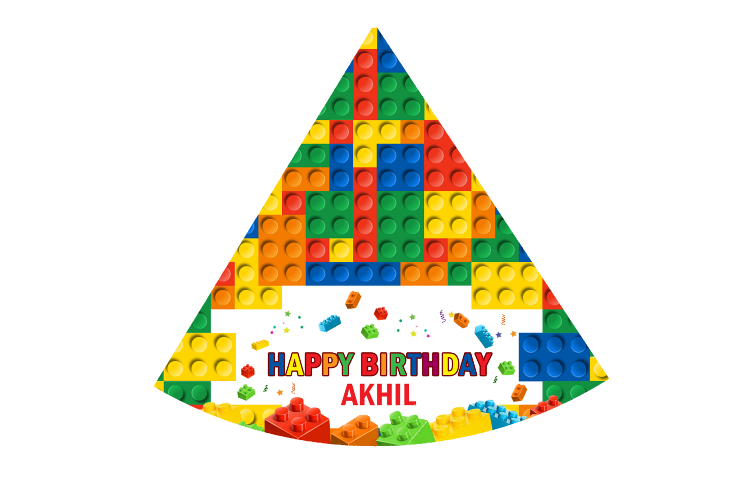 Lego Party Caps / Hats (10 Pcs)
