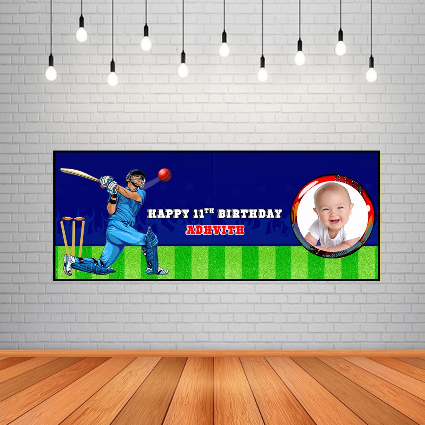 Cricket Backdrop / Background Banner (2ft x 5ft)