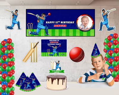 cricket Theme - Combo Kit 37Pcs With Kids Picture