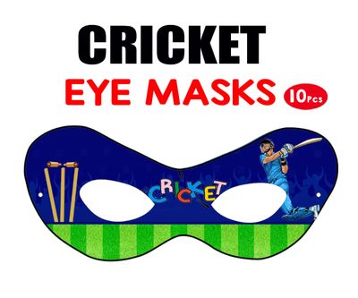 Cricket Theme Eyemasks (10 Pcs)