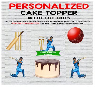 Cricket- Cake Topper Combo