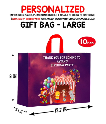 Carnival Theme Gift Bag - Large (10 Pcs)