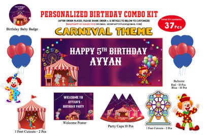 Carnival Theme - Combo Kit 37Pcs