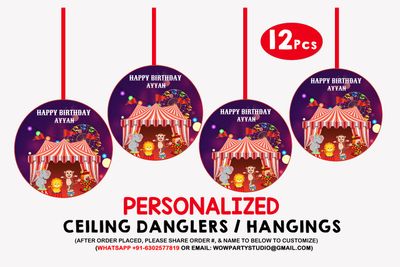 Carnival Ceiling Hangings / Danglers (12 Pcs)