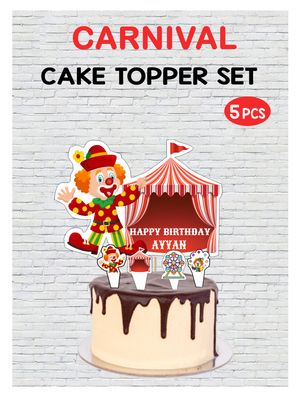 Carnival - Cake Topper Set 5Pcs