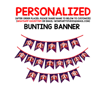 Carnival Bunting Banner with Name
