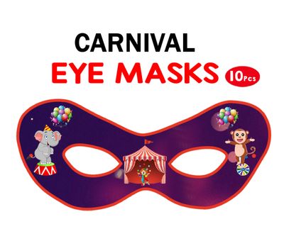 Carnival Theme Eyemasks (10 Pcs)
