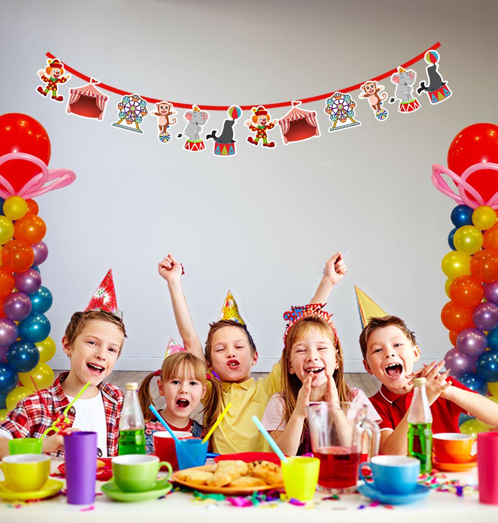 Carnival Characters Bunting Banner