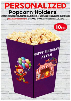 Carnival - Popcorn Boxes (10 Pcs)