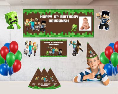Minecraft Theme - Combo Kit 37Pcs With Kids Picture