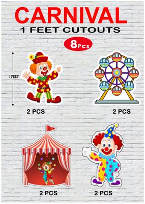 Cranival Cutouts (1ft) - 8 Pcs