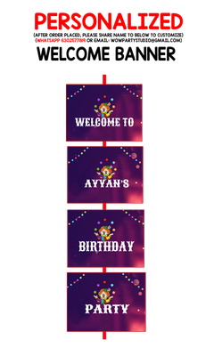 Carnival - Door / Welcome Banner (3ft)