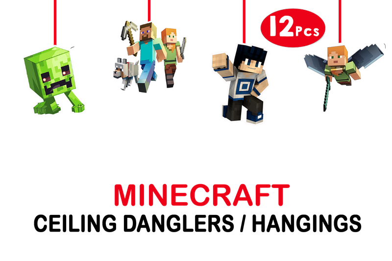 Minecraft Hangings / Danglers #2 (12 Pcs) (non-persnolised)