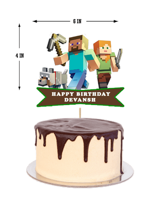 Minecraft - Cake Topper Combo