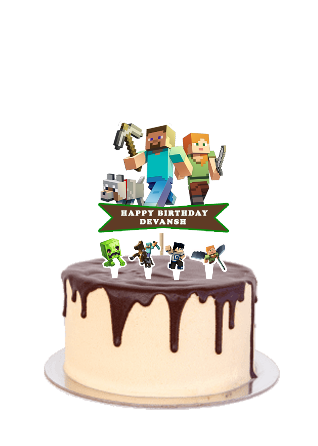 Minecraft - Cake Topper Set 5Pcs