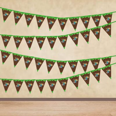 Minecraft - pennant / Flag Bunting Banner (10ft)