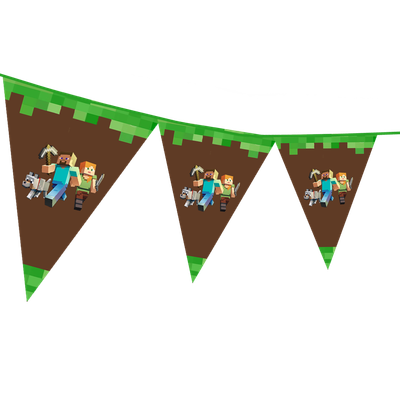 Minecraft - pennant / Flag Bunting Banner (10ft)
