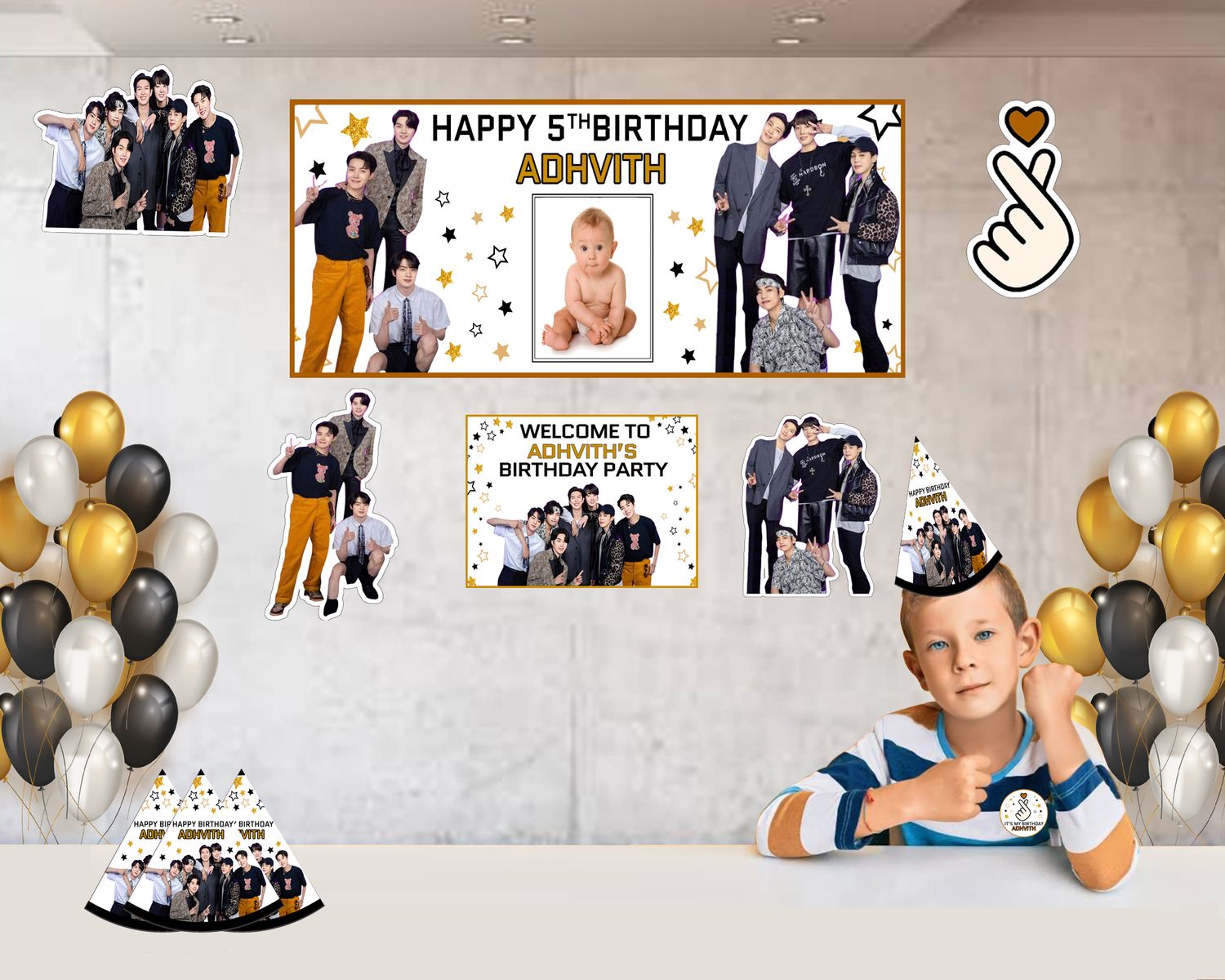 BTS Theme - Combo Kit 37Pcs With Kids Picture