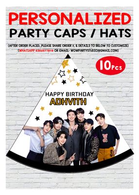 BTS Party Caps / Hats (10 Pcs)
