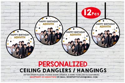 BTS Ceiling Hangings / Danglers (12 Pcs)