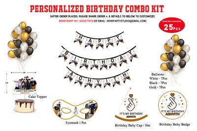 BTS Theme - Combo Kit 25Pcs