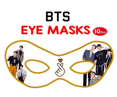 BTS Theme Eyemasks (10 Pcs)