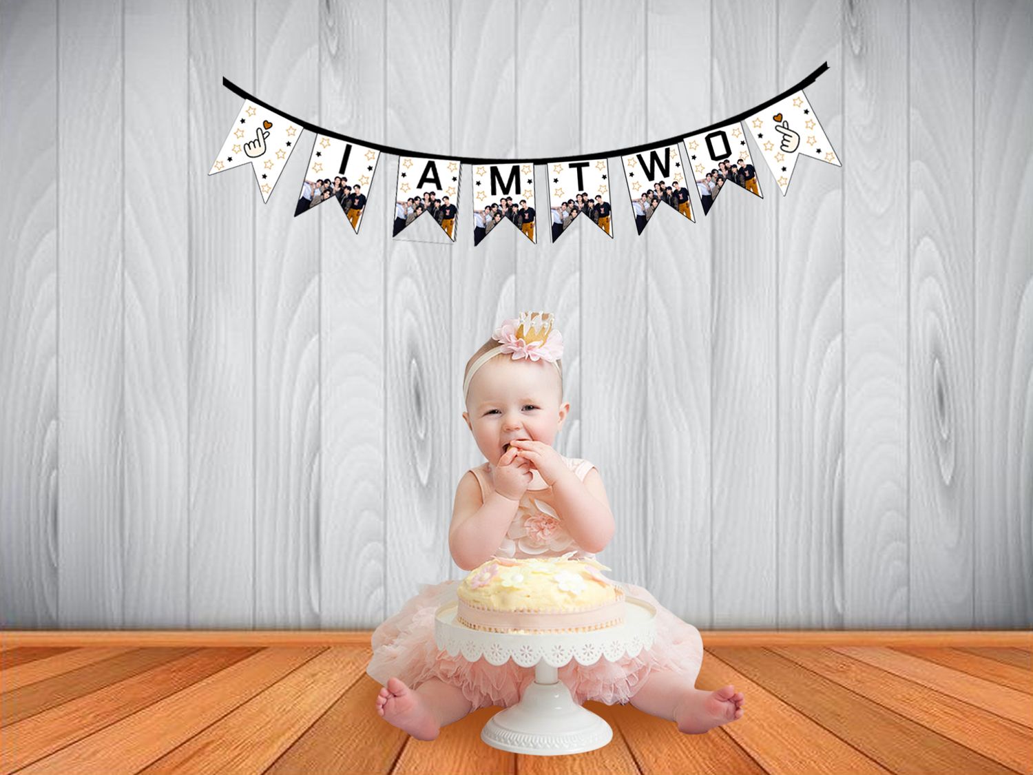 BTS I am Two Bunting Banner