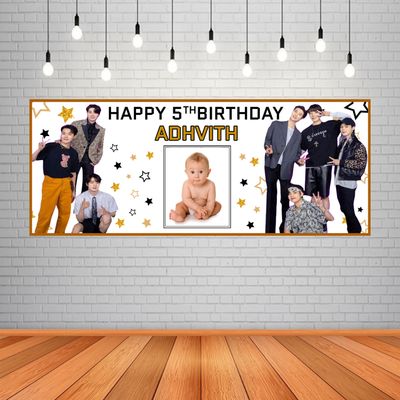 BTS Backdrop / Background Banner (2ft x 5ft)