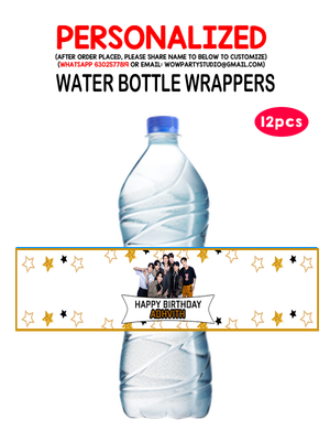 BTS Water Bottle Wrappers (12Pcs)