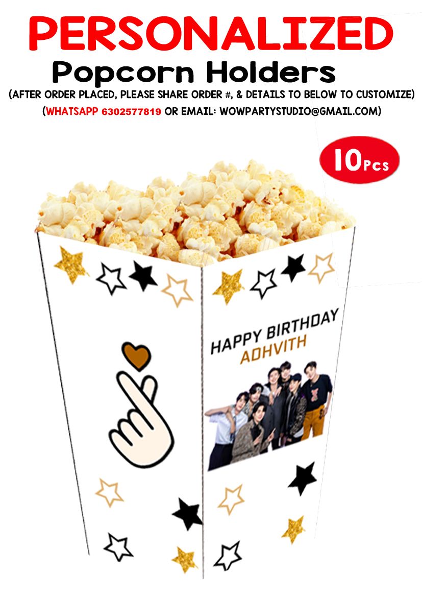 BTS - Popcorn Boxes (10 Pcs)