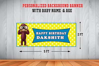 George Backdrop / Background Banner (2ft x 5ft)