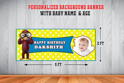 George Backdrop / Background Banner (2ft x 5ft)
