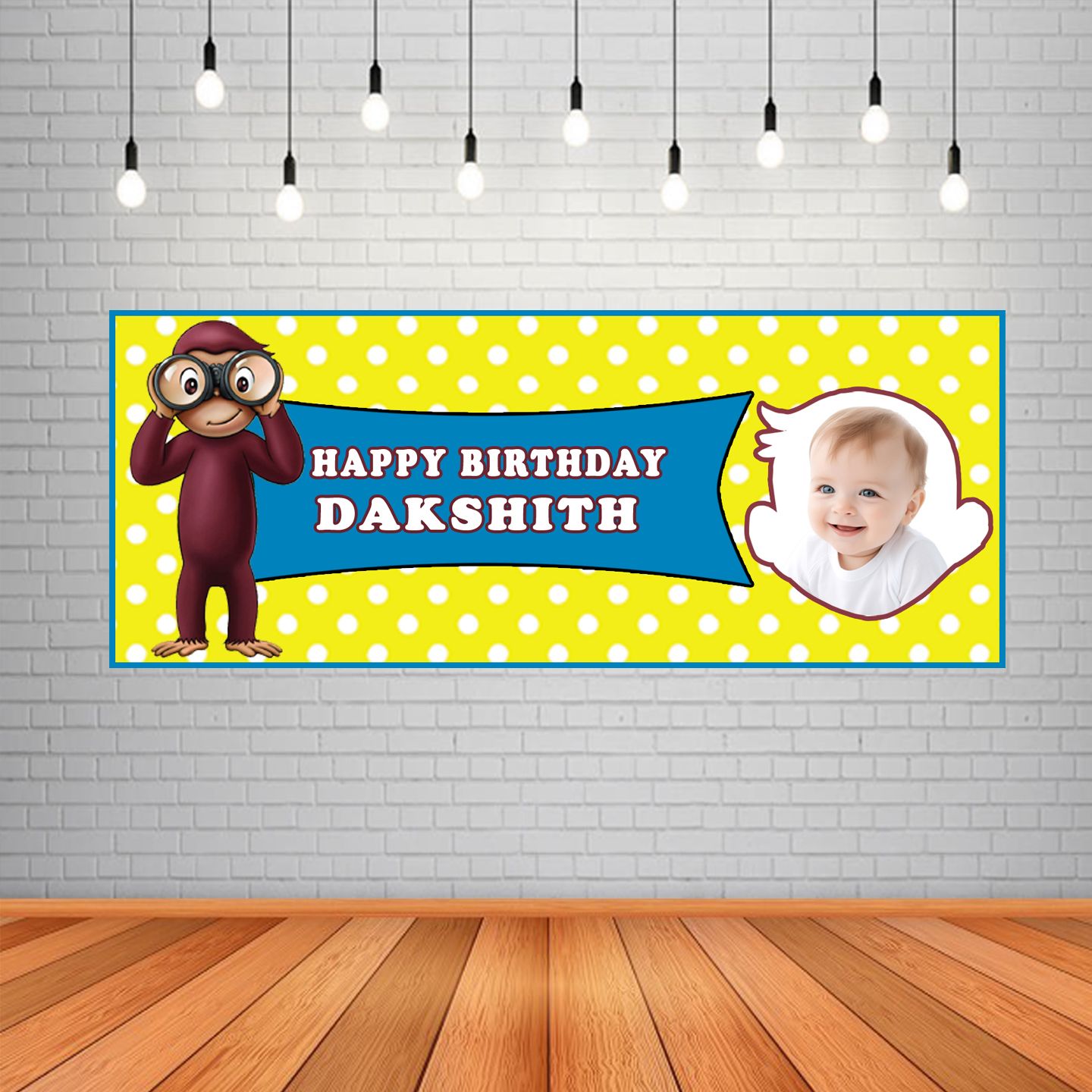 George Backdrop / Background Banner (2ft x 5ft)