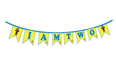 George I am Two Bunting Banner