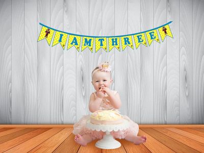 George I am Three Bunting Banner